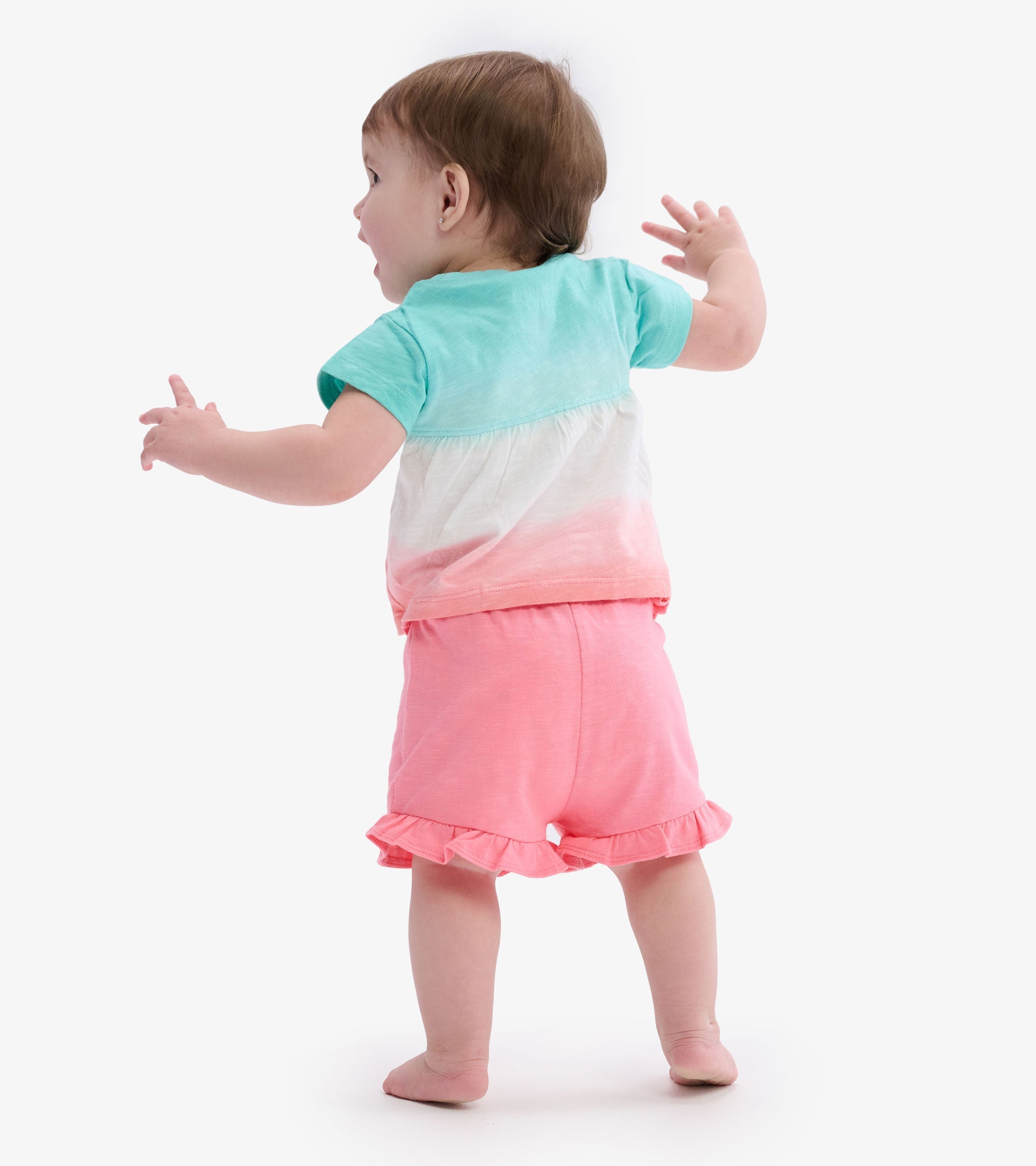 Baby & Toddler Girls Pink Ruffle Shorts
