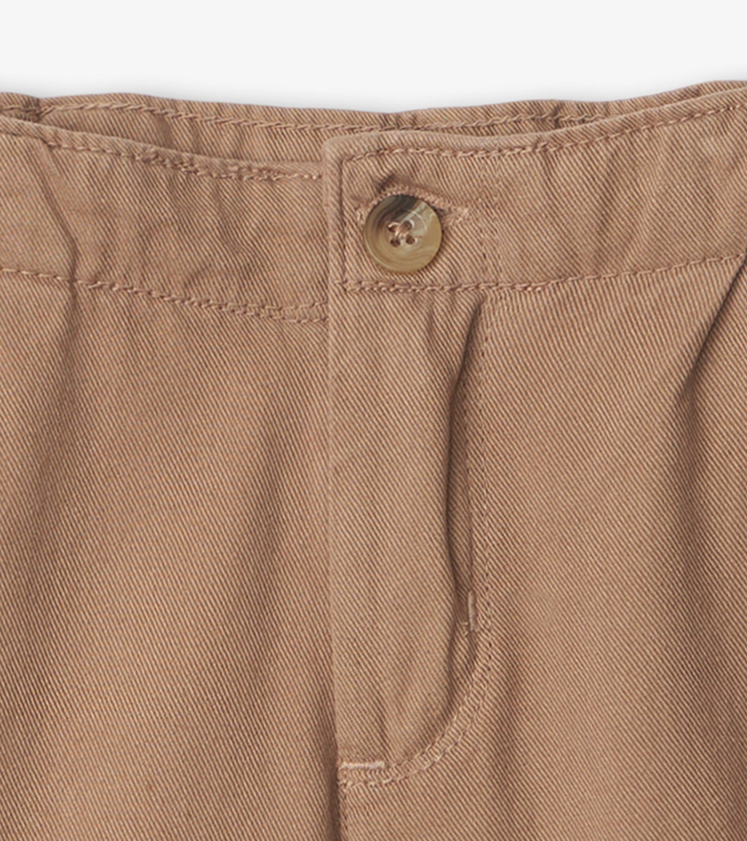 Boys Khaki Twill Shorts