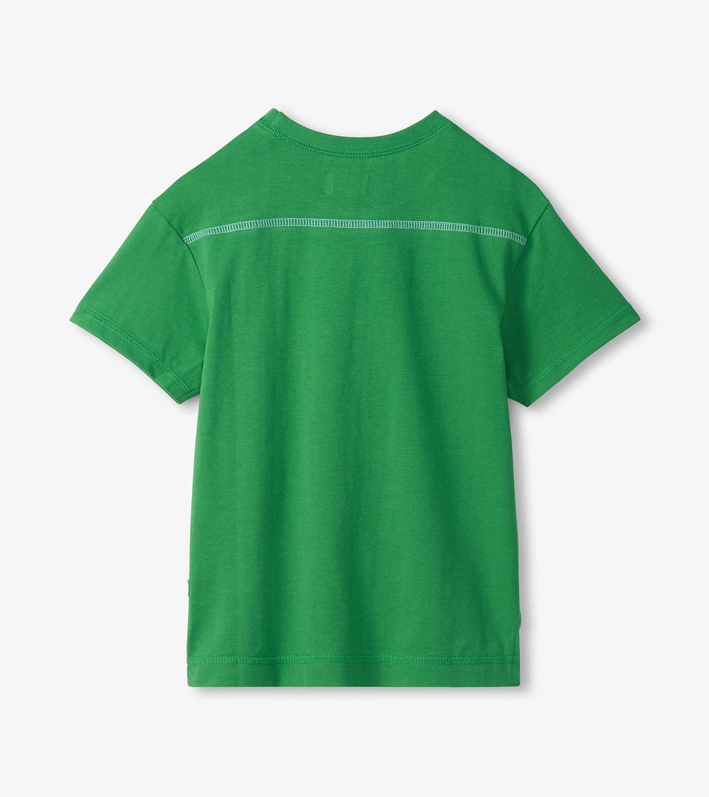 Boys Lucky Green Drop Shoulder T-Shirt