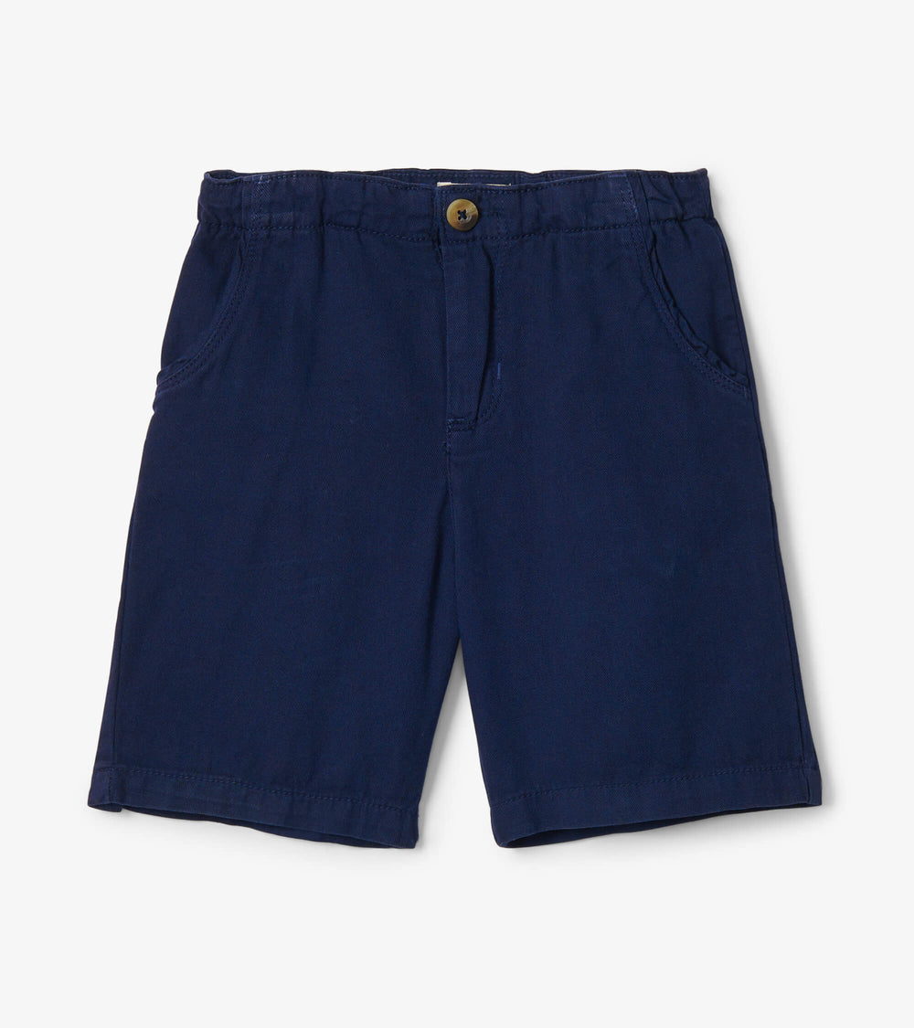 Boys Navy Twill Shorts