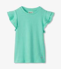 Girls Opal Ruffle Sleeve Tank