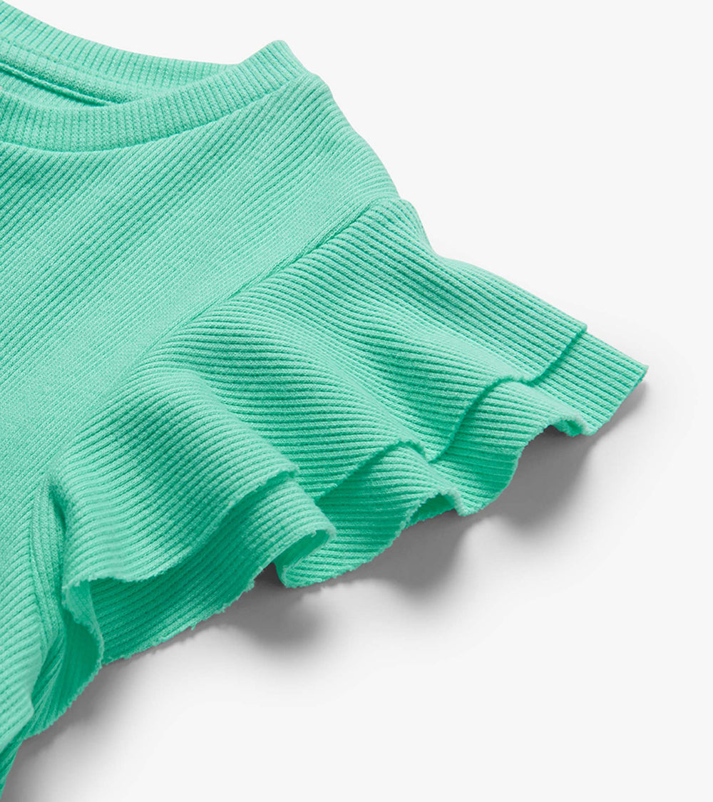 Girls Opal Ruffle Sleeve Tank