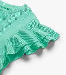 Girls Opal Ruffle Sleeve Tank