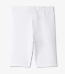 Girls White Bike Shorts