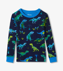 Boys Sharptooth Rex Long Sleeve Pajama Set