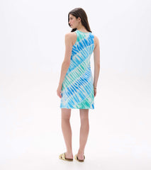 Bella Dress - Blue Wave Tie Dye