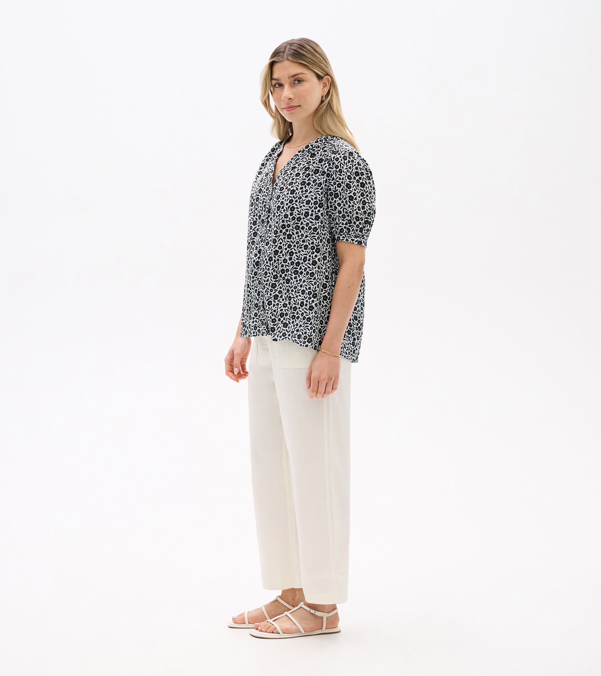 Ivy Blouse - Mini Fresh Flowers