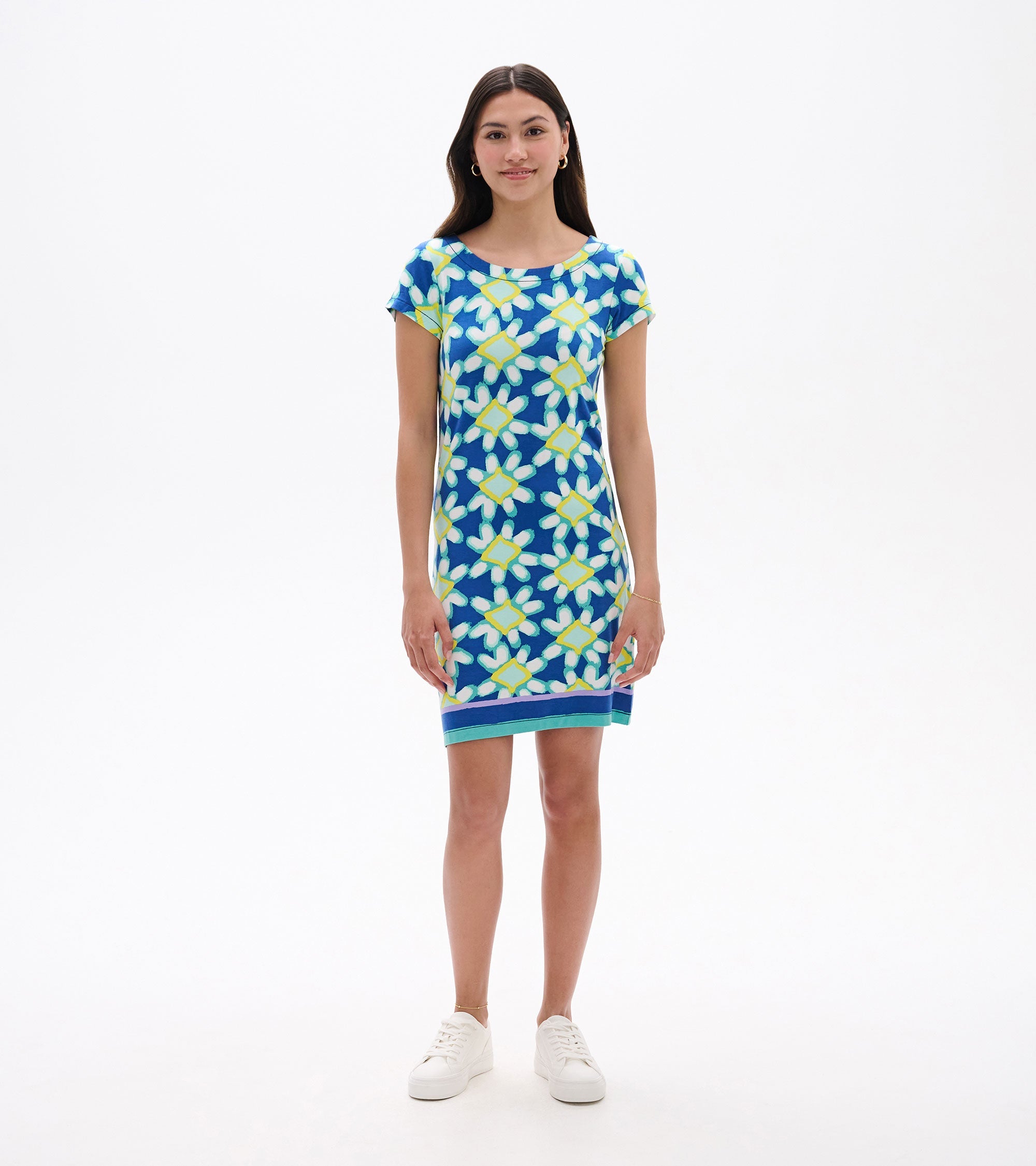 Nellie Dress - Shibori Flowers