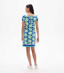 Nellie Dress - Shibori Flowers