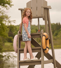 Girls Hearts Slouchy Overalls