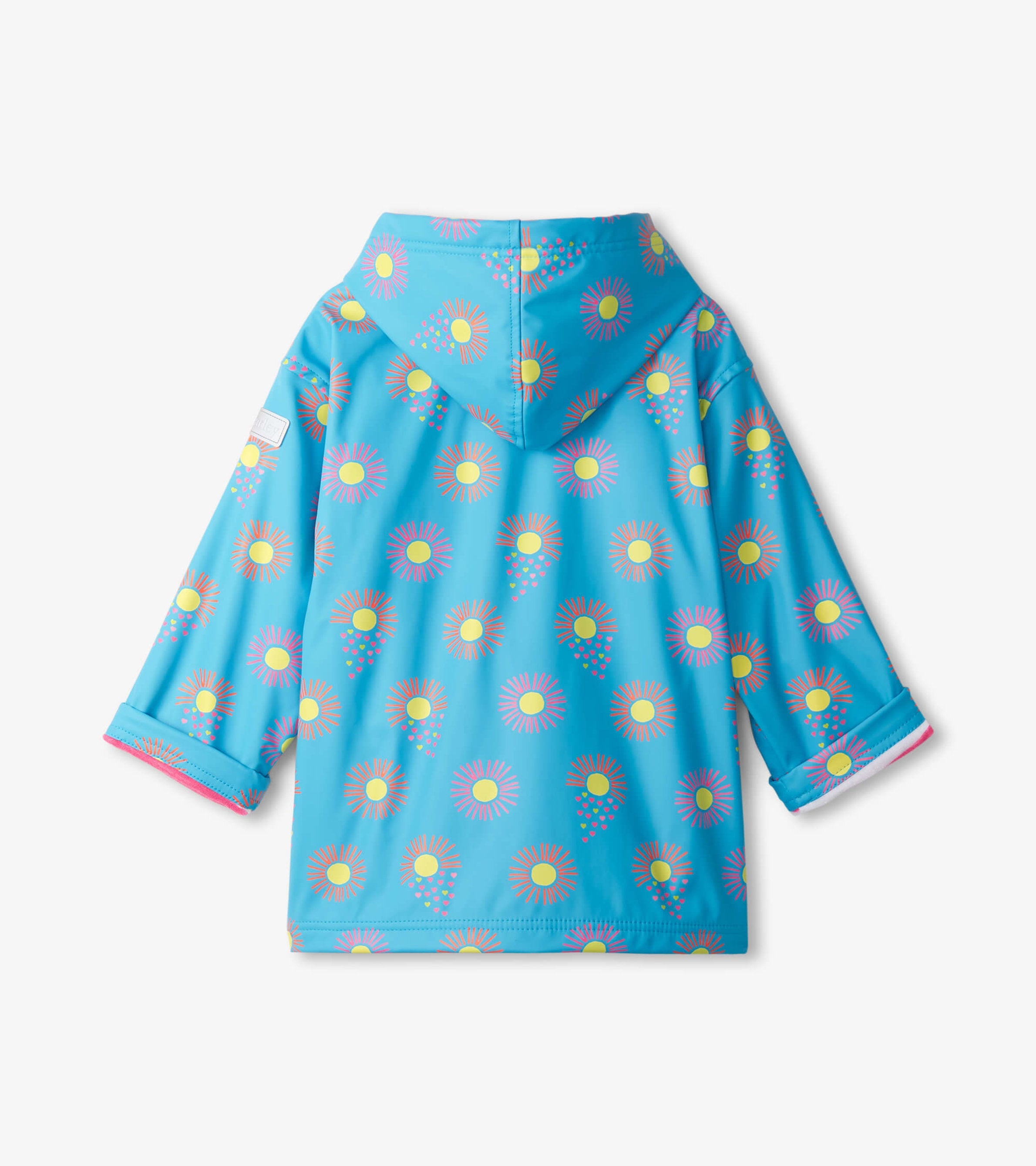 Girls Sunrays Zip-Up Rain Jacket