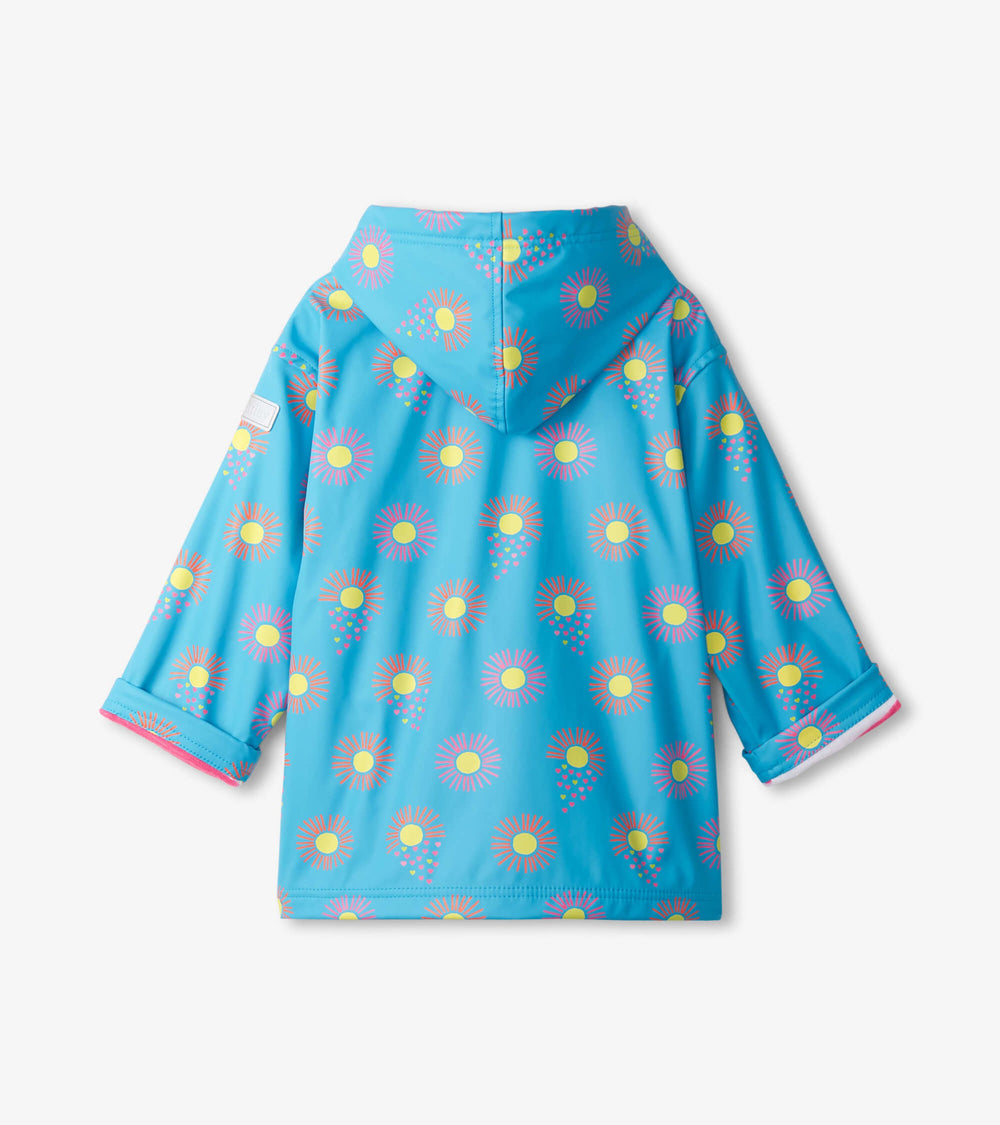 Girls Sunrays Zip-Up Rain Jacket