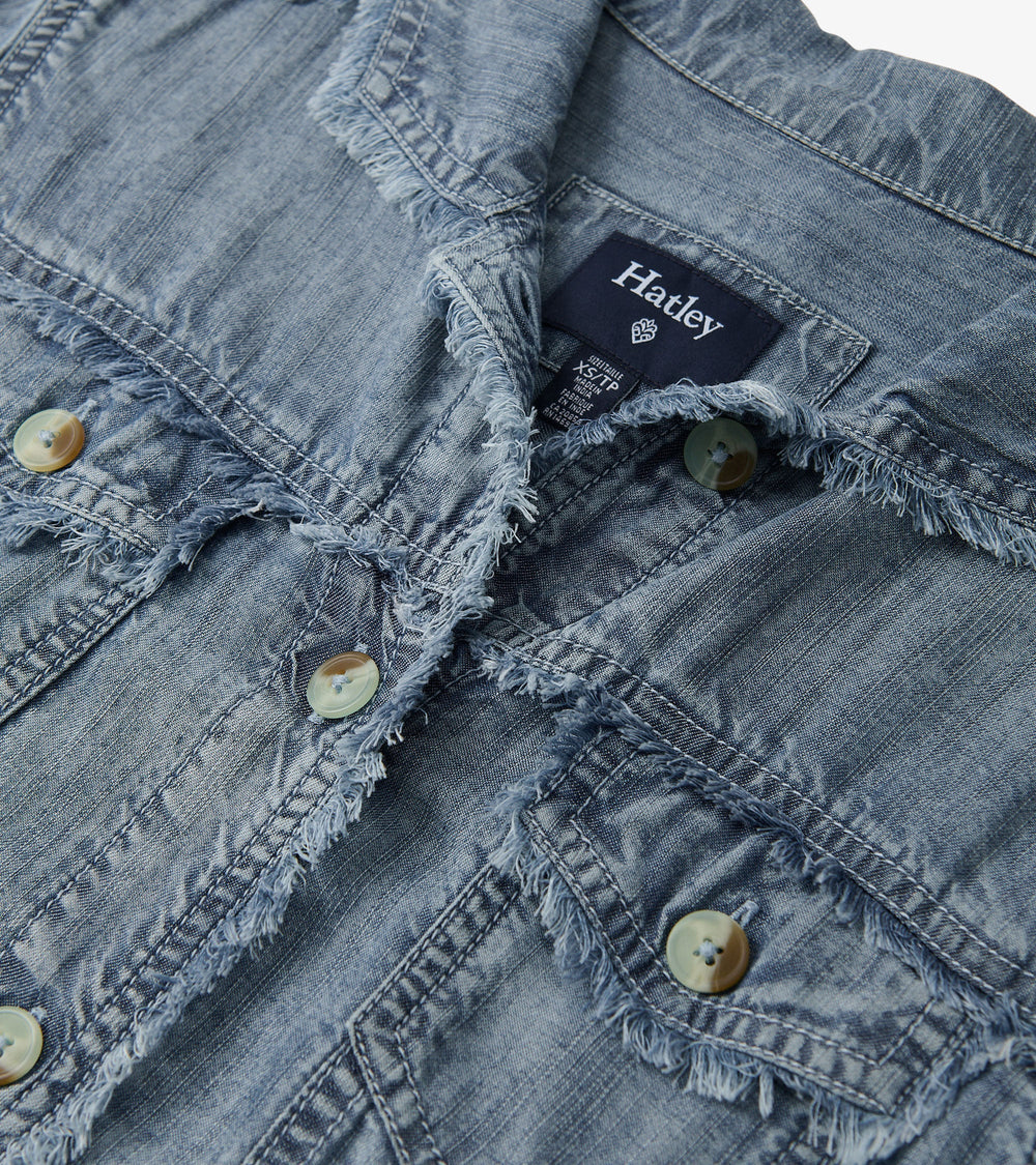 Tencel Jacket - Blue Acid Wash