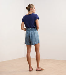 Cassie Shorts - Blue Acid Wash