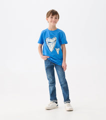 Boys Shark Tooth Glow in the Dark Graphic Tee