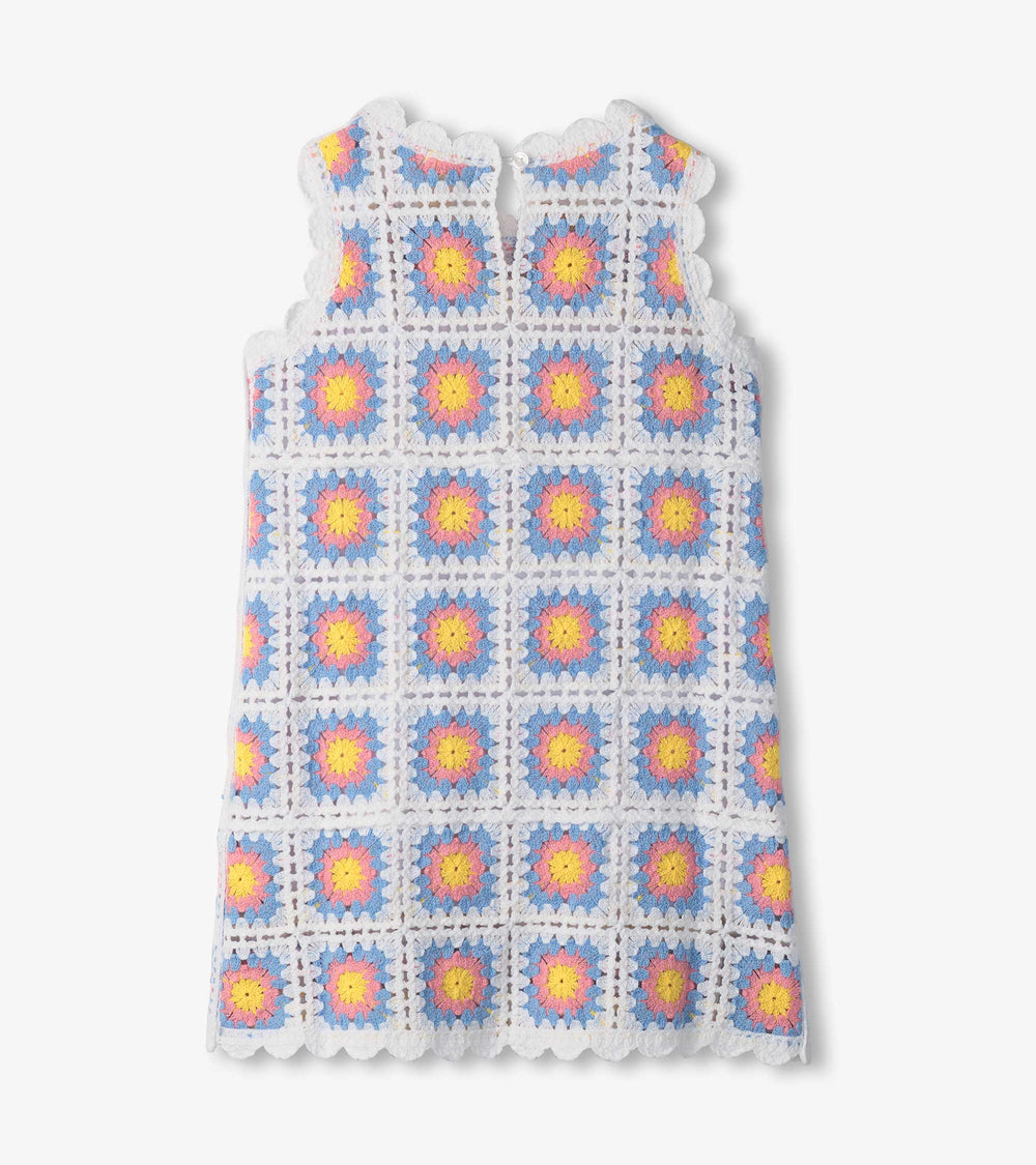 Girls Buttercup Sleeveless Crochet Dress
