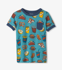 Boys Carnival Food Short Pajama Set