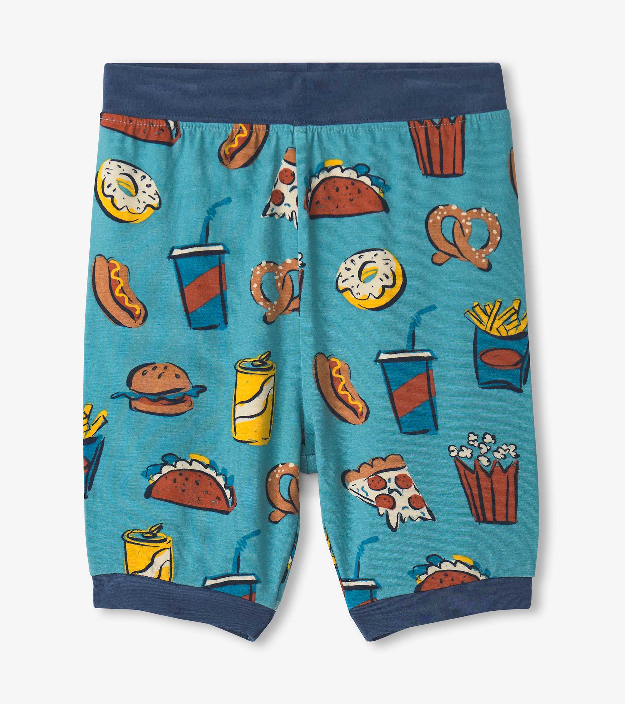 Boys Carnival Food Short Pajama Set