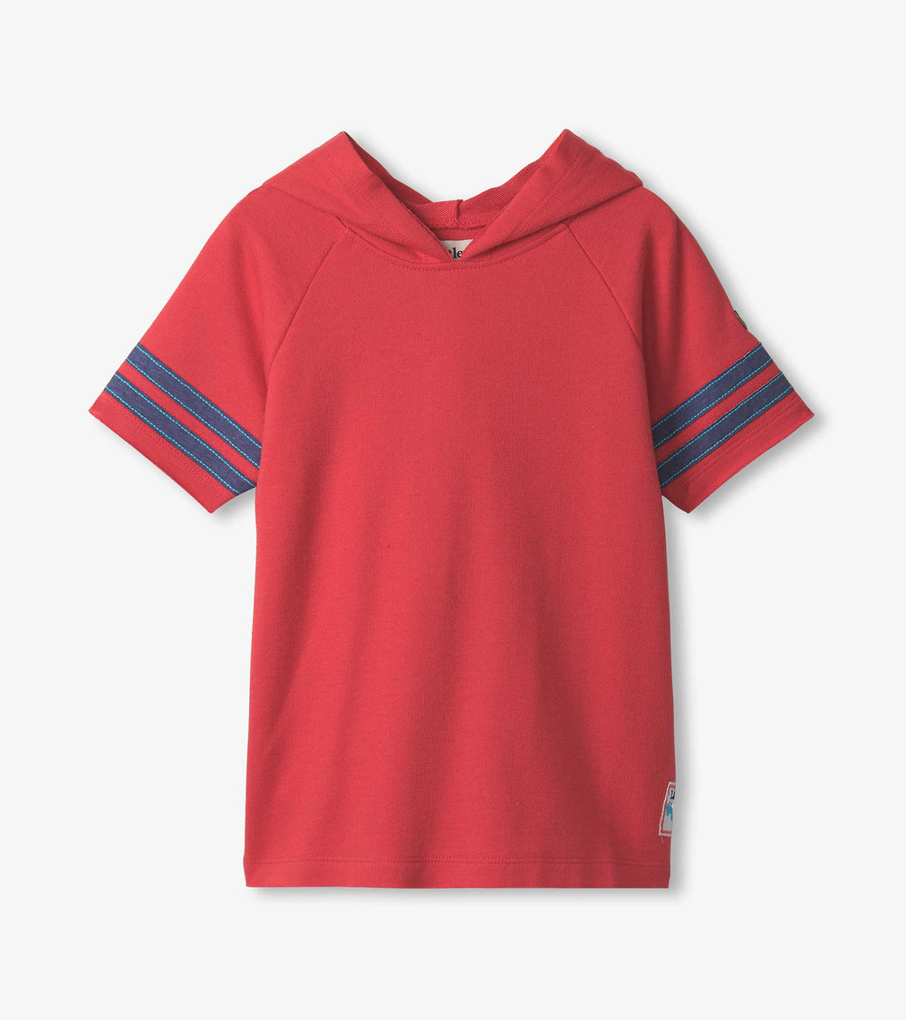 Boys Jersey Number Raglan Hoodie Tee