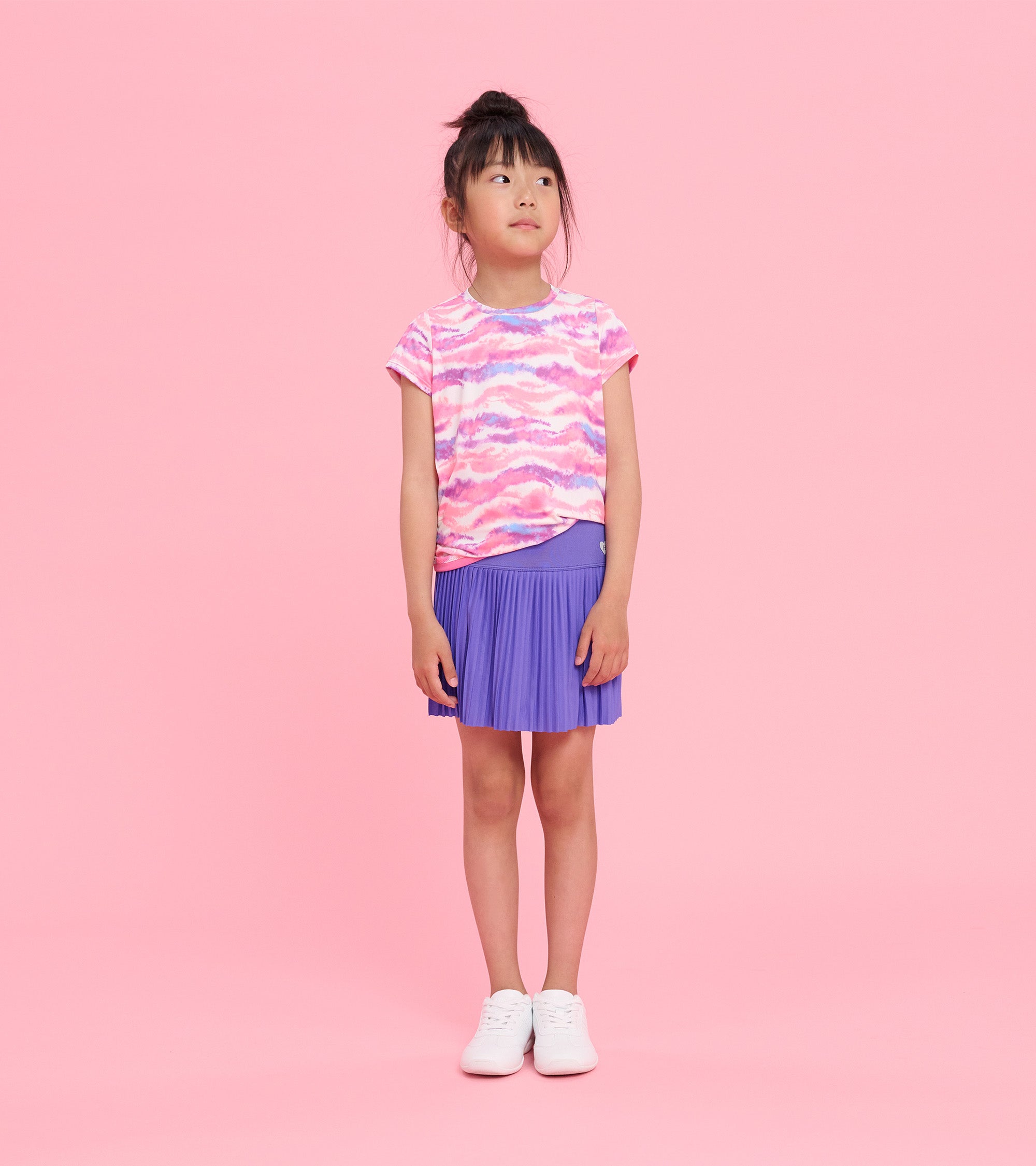 Girls Candy Ombre Mesh Trim T-Shirt
