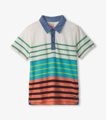 Boys Spring Stripes Polo Tee