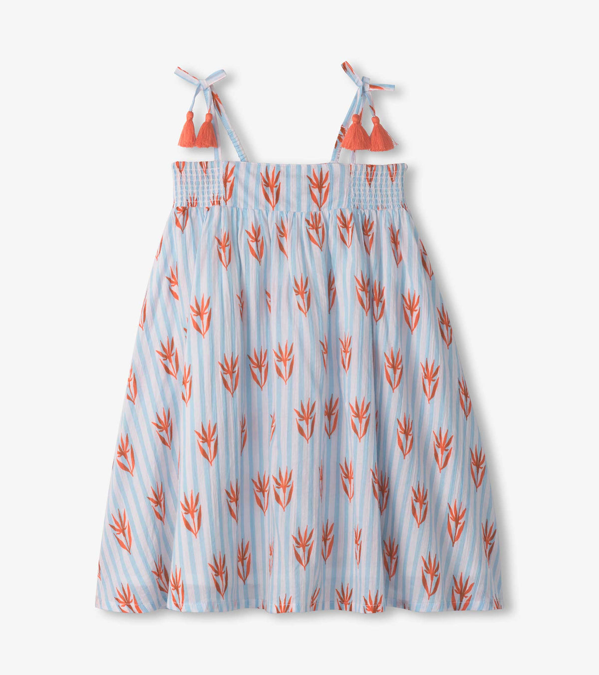 Girls Crinkle Gauze Girls Floral Dress