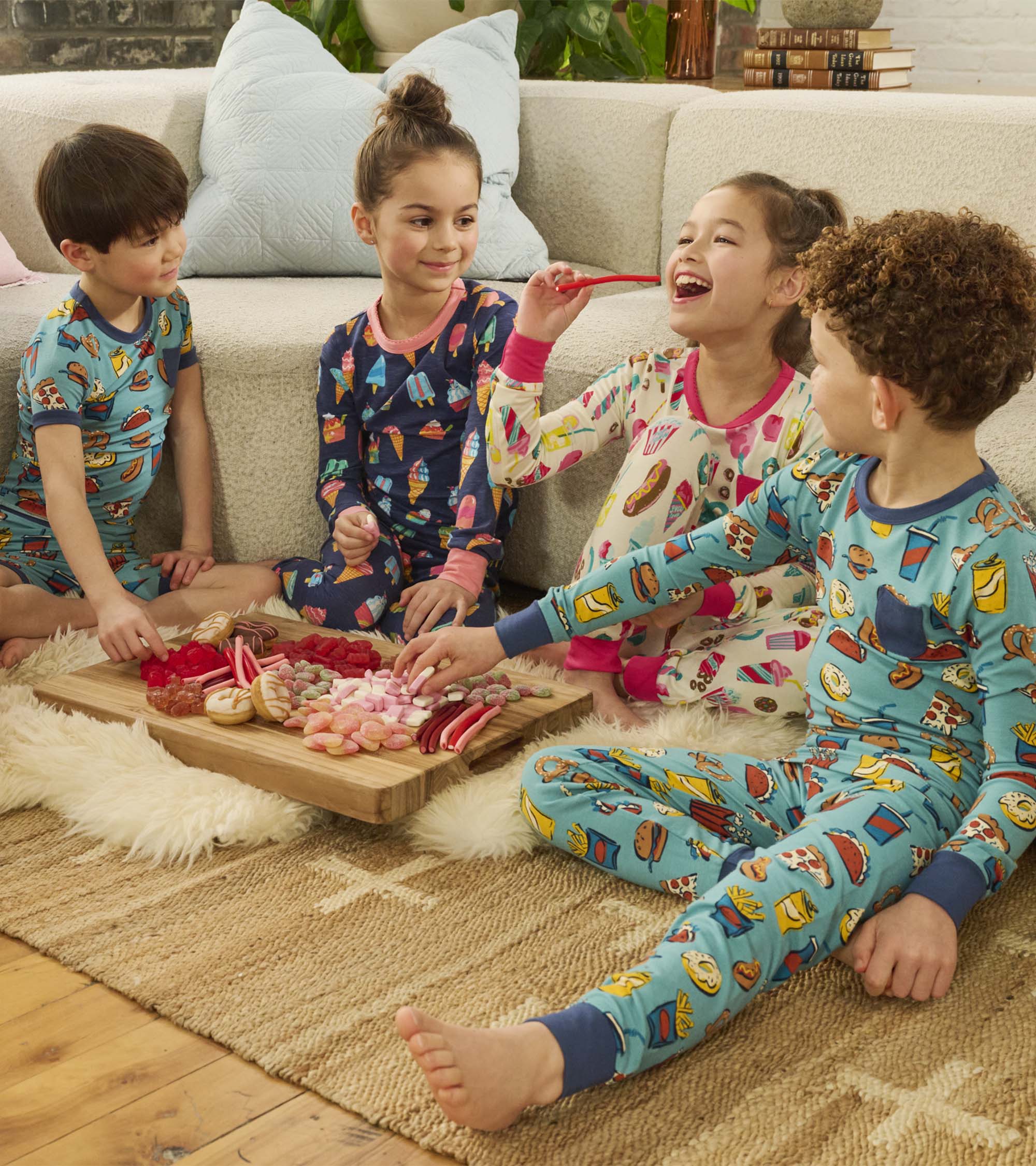 Girls Ice Cream Treats Pajama Set