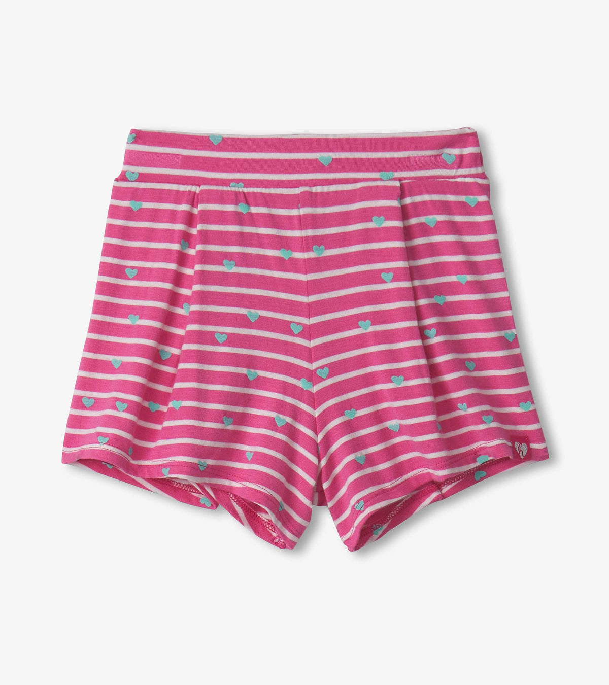 Baby & Toddler Girls Rose Hearts Patch Pocket Shorts