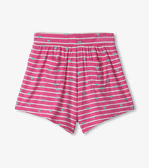 Baby & Toddler Girls Rose Hearts Patch Pocket Shorts