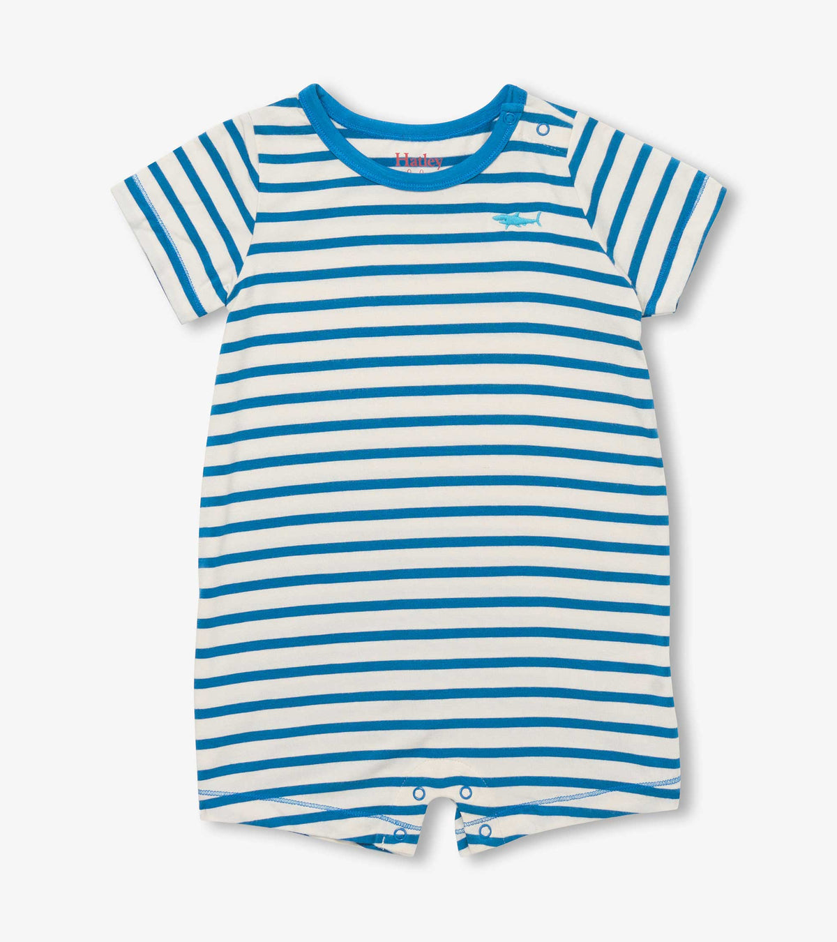 Baby & Toddler Boys Shark Stripes Bamboo Romper