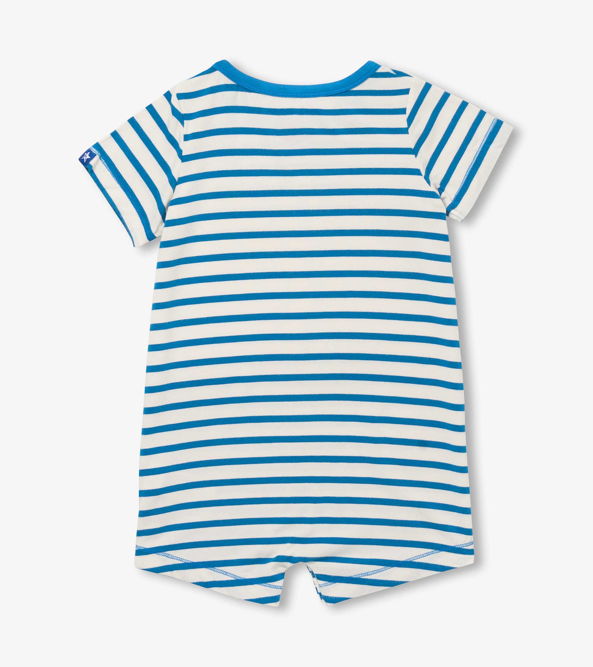Baby & Toddler Boys Shark Stripes Bamboo Romper