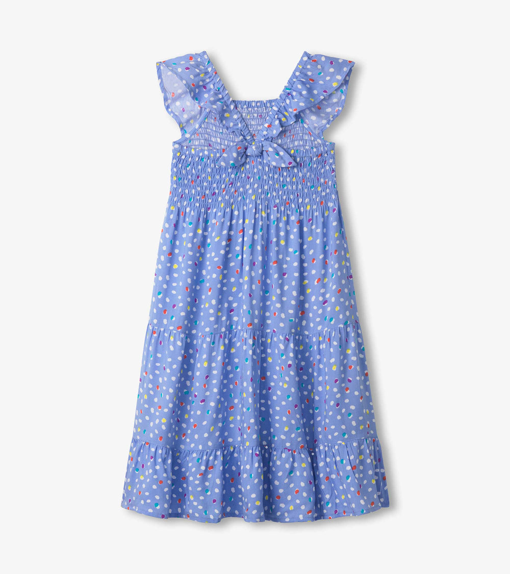 Girls Lots of Dots Smocked Dress