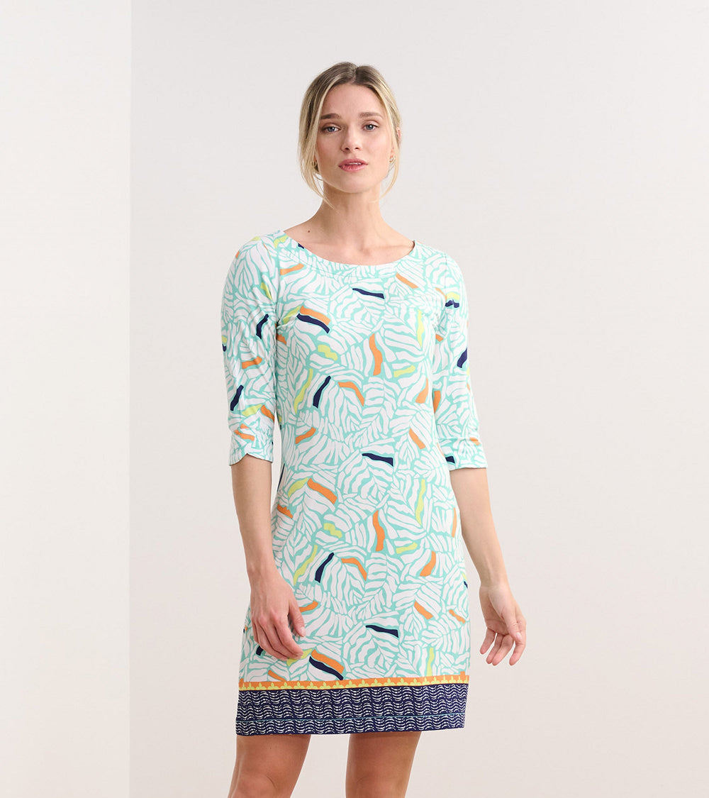 Lucy Dress - Organic Leaves