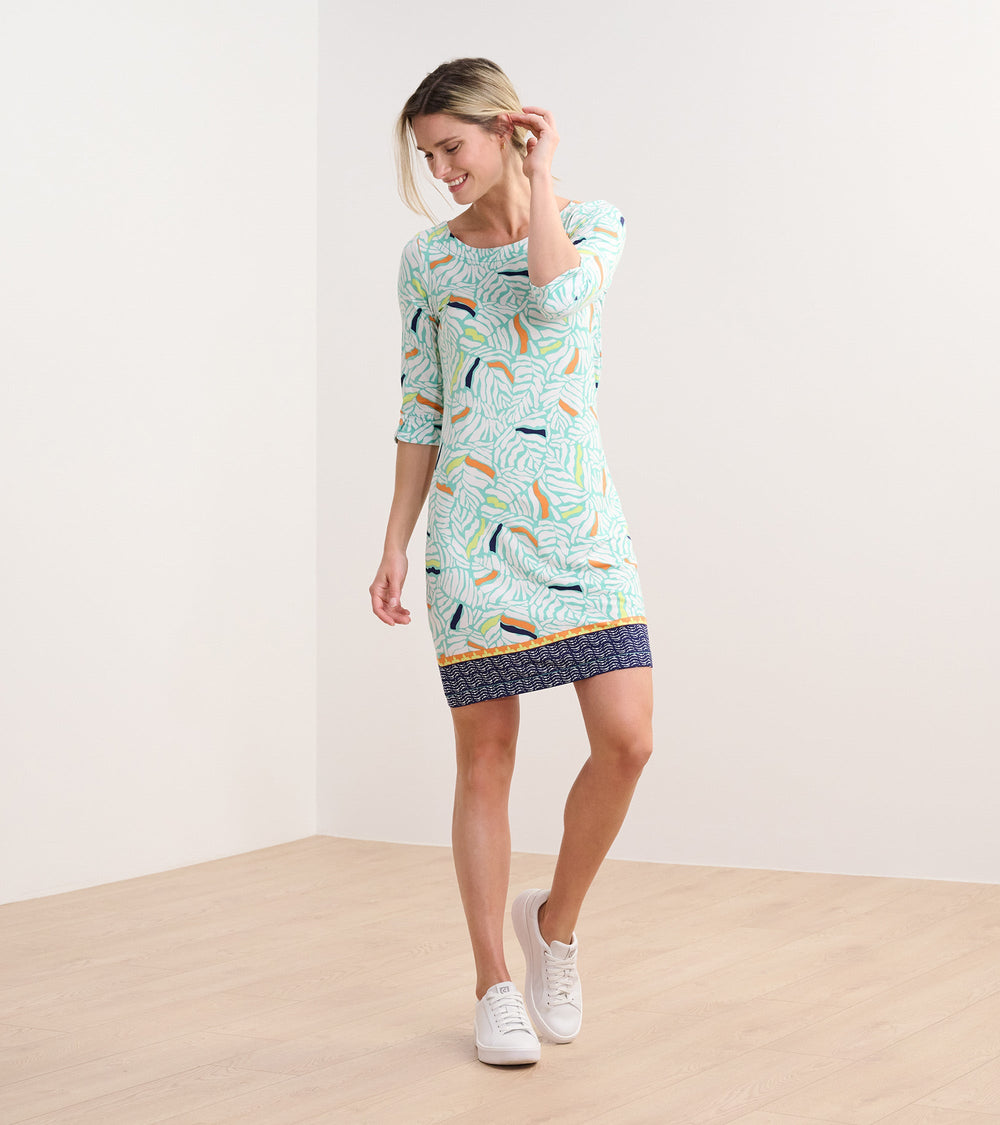 Lucy Dress - Organic Leaves