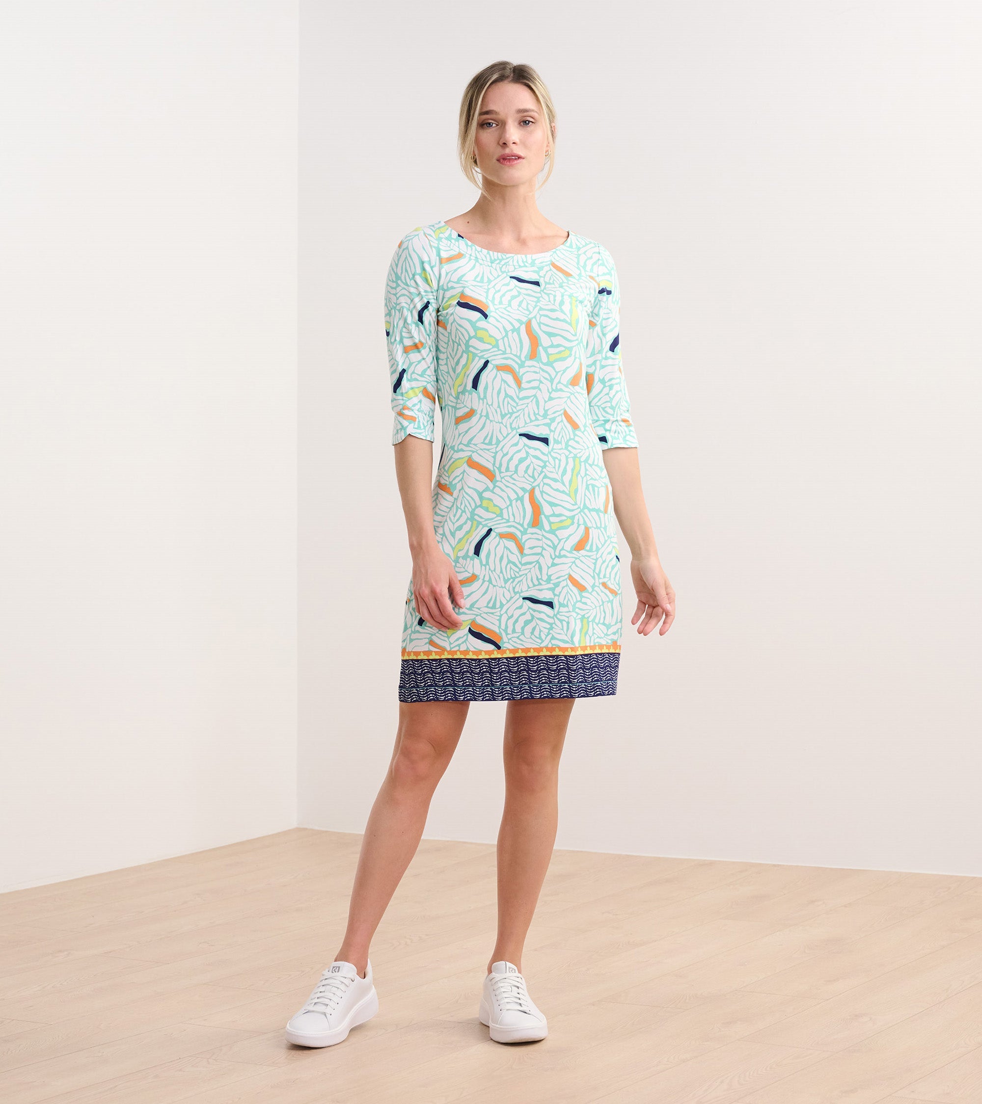 Lucy Dress - Organic Leaves