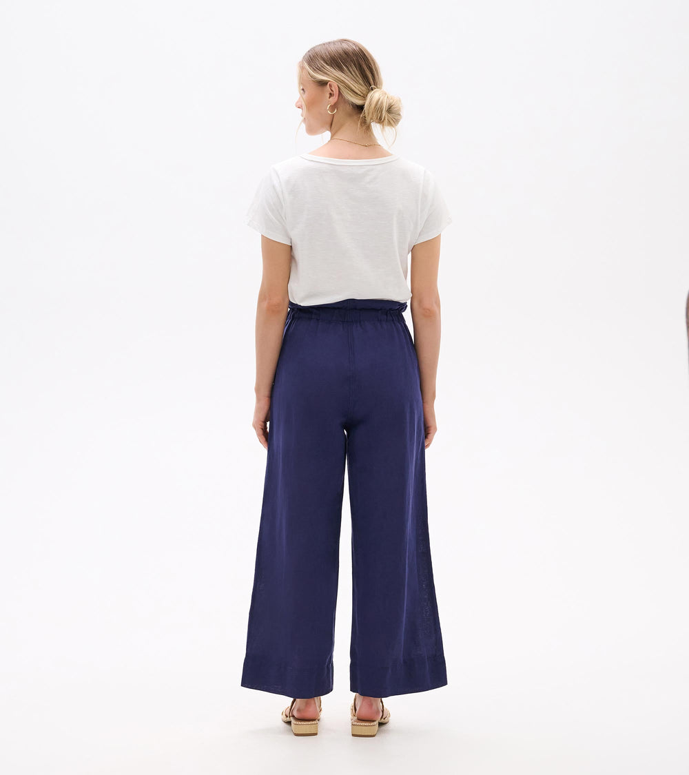 Tie Front Pants - Patriot Blue