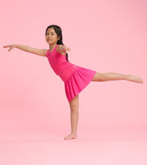 Girls Pink Sporty Skort