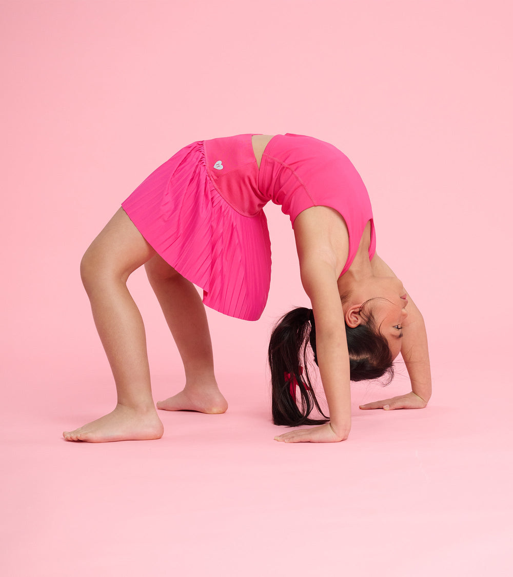 Girls Pink Sporty Skort