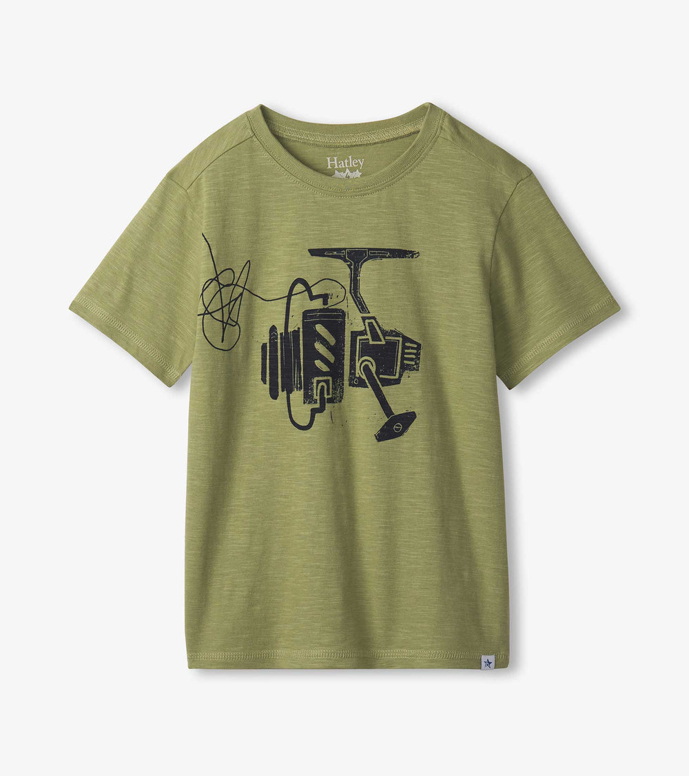 Boys Fishing Reel Graphic Tee