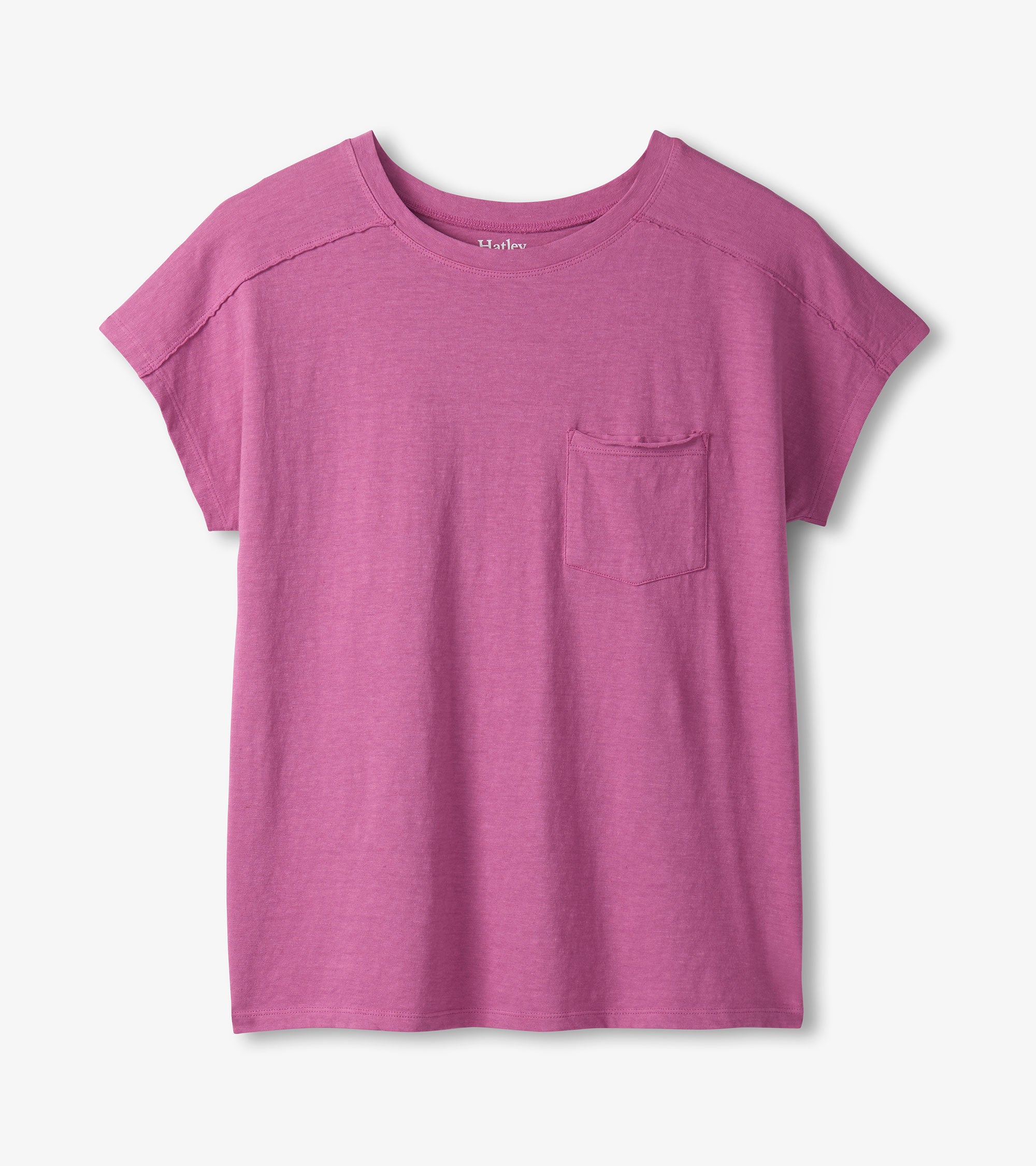 Slouchy Pocket Tee - Orchid