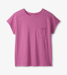 Slouchy Pocket Tee - Orchid