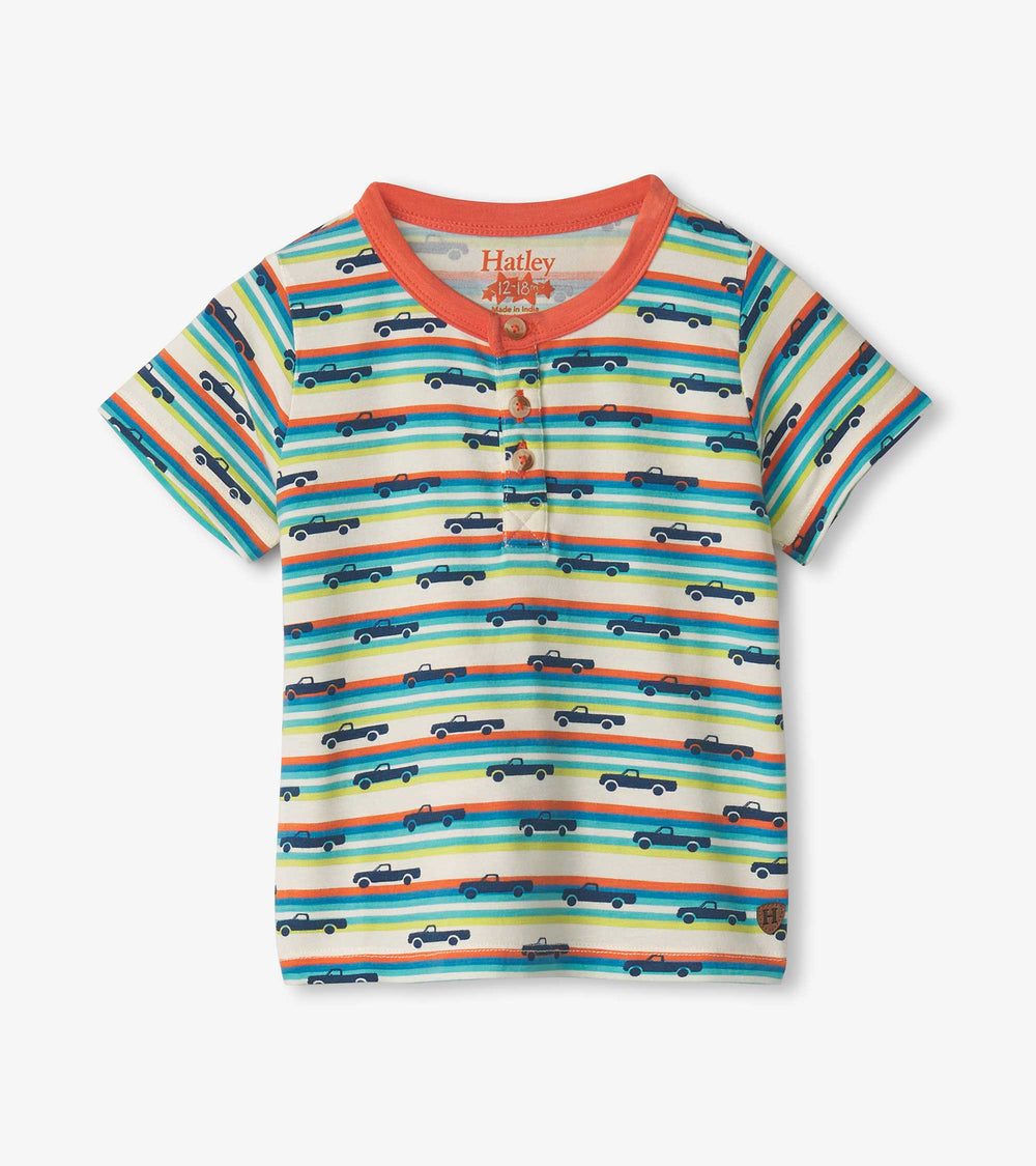 Baby & Toddler Boys Pick Up Truck Bamboo Henley