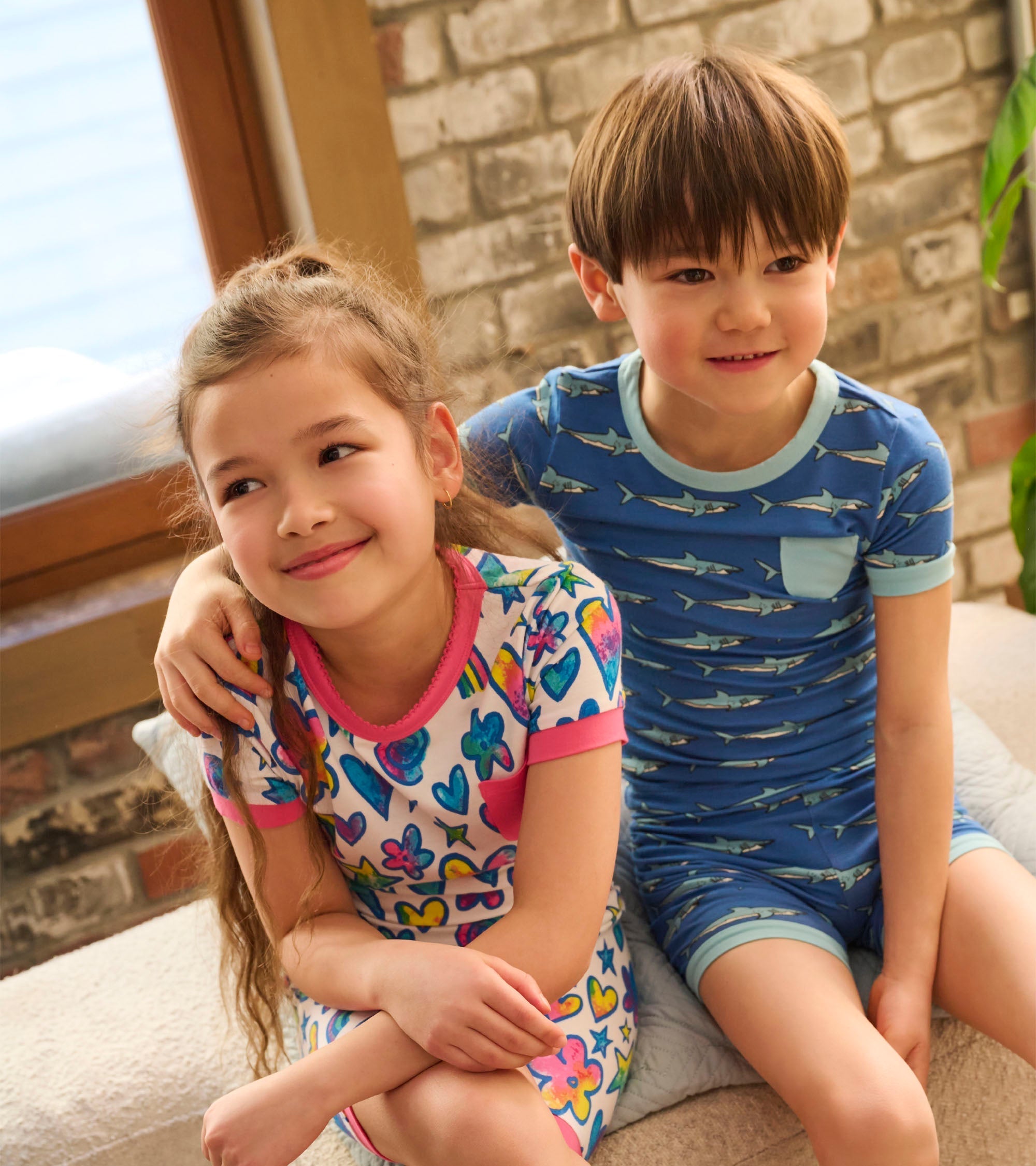 Boys Shark Tank Bamboo Short Pajama Set