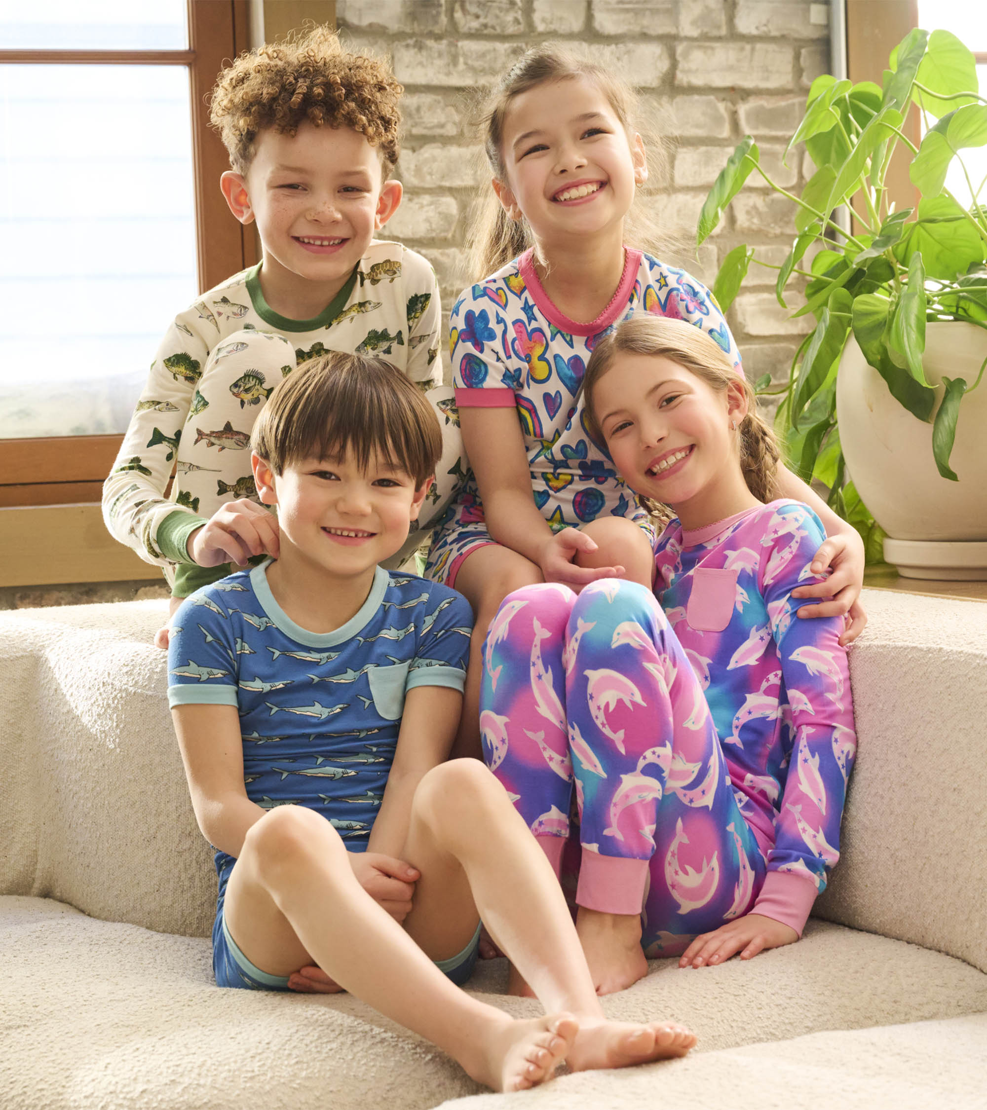 Boys Shark Tank Bamboo Short Pajama Set