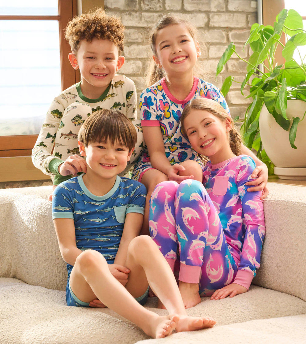 Boys Shark Tank Bamboo Short Pajama Set
