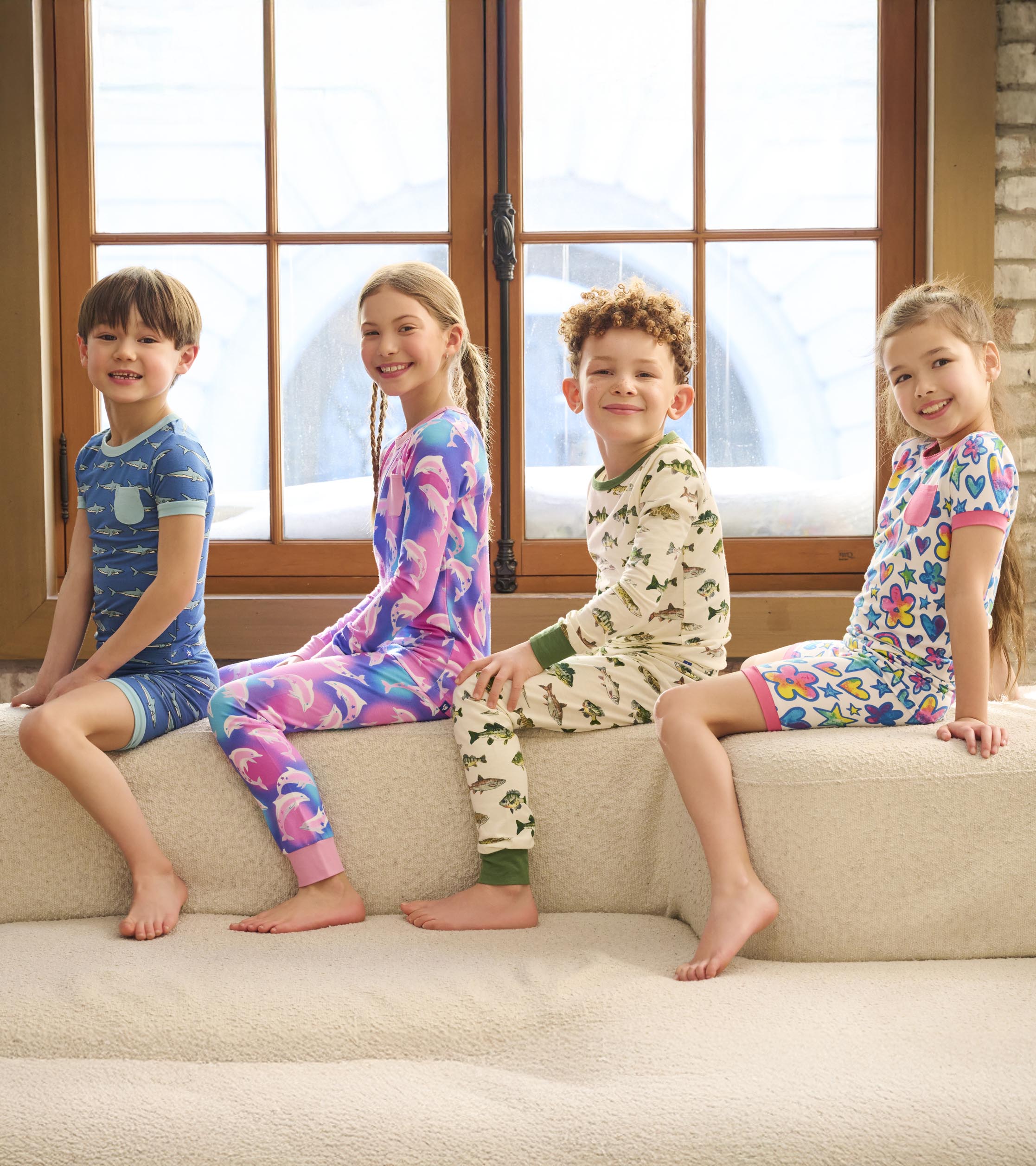 Boys Shark Tank Bamboo Short Pajama Set