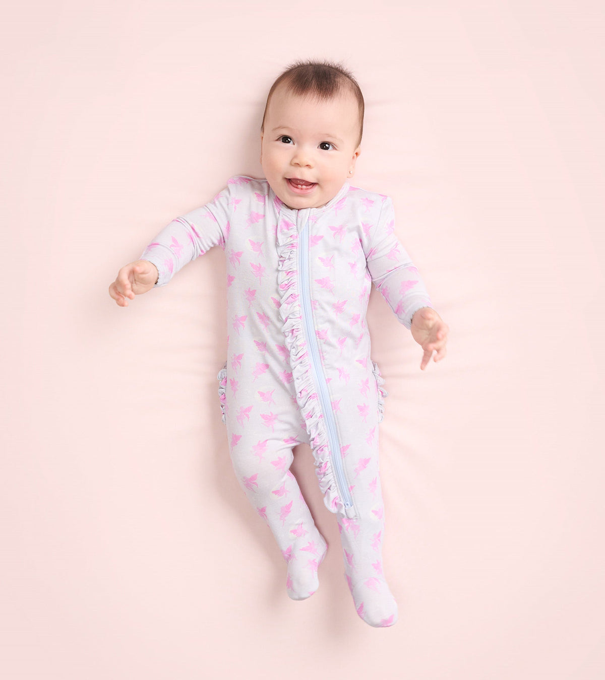 Baby Girls Twinkle Fairies Footed Sleeper