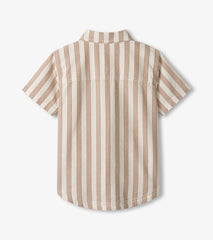 Boys Thatched Stripes Button Down Shirt