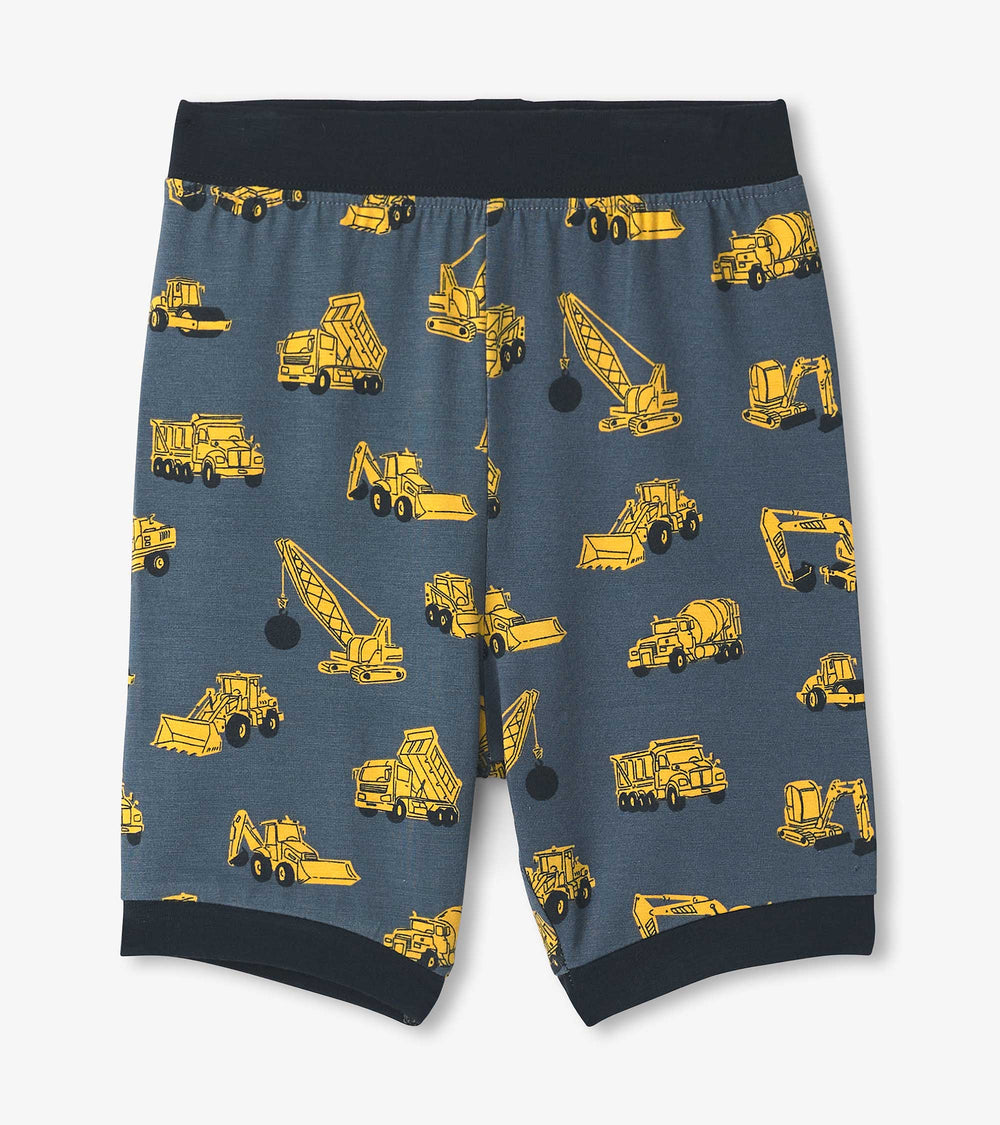 Boys Under Construction Short Pajama Set