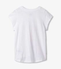 Girls Happy Giraffe Tie Front T-Shirt